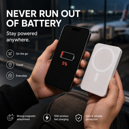 Recharch Magnetic Power Bank 5000mAh Wireless