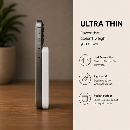 Recharch Magnetic Power Bank 5000mAh Wireless
