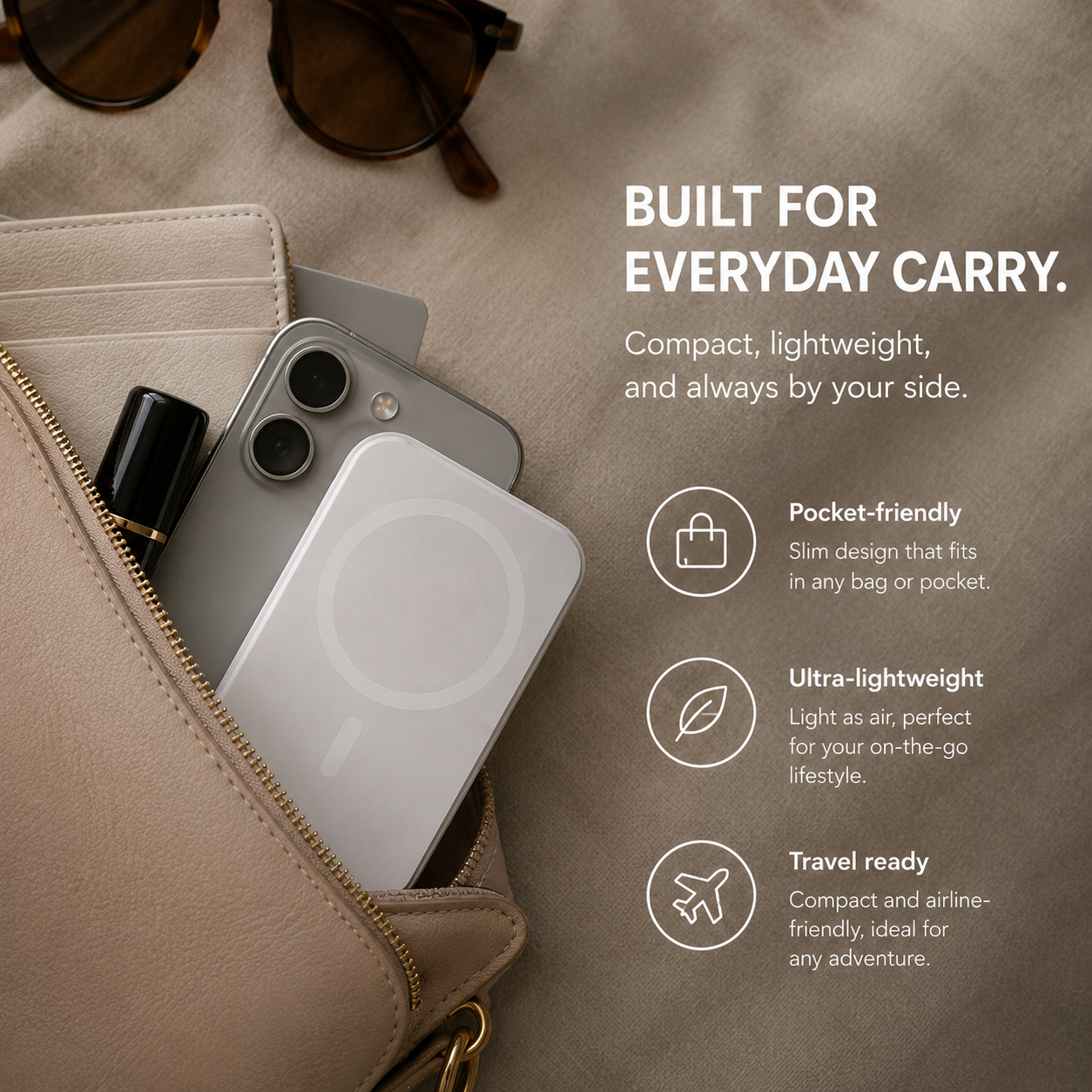 Recharch Magnetic Power Bank 5000mAh Wireless